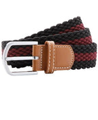 Two-colour Stripe Braid Stretch Belt